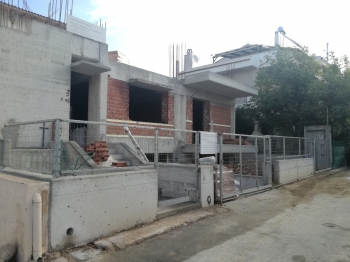 <b>Residence</b><br />Νέα ισόγεια κατοικία με υπόγειο στο Γέρακα - Λυκούργου 11Α, Γέρακας (2018-μελέτη, 2019-κατασκευή) Ε. Σελιανίτη